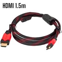 Cable HDMI-HDMI con Filtro 150cm Full HD 3D V14 Enmallado
