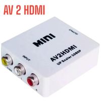 Convertidor RCA a HDMI Video Full HD AV2HDMI Entrada AV Salida HDMI