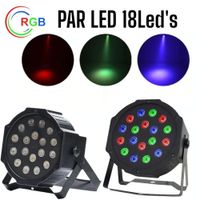 Par LED 18Leds de 3Watts de RGB AutoSound DMX520 Reflector Luces Color