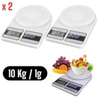 PACK x2Balanza Electrónica Digital Ideal Para Cocina Repostería 10kg1g