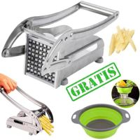 Cortadora Papas a La Francesa Picadora Pica Patata  Colador Plegable