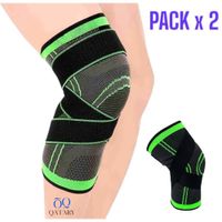 Pack 2 Rodillera Elástica Ajustable con Velcro para Deporte