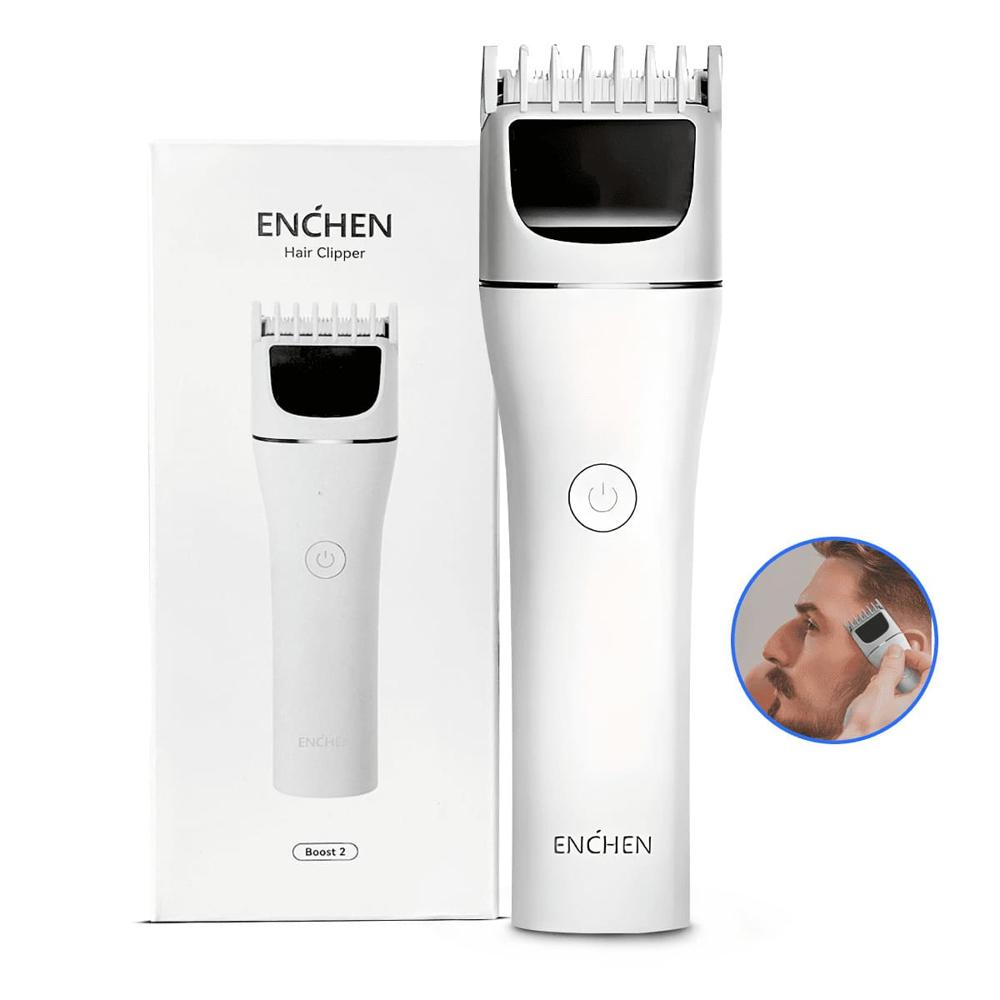 Cortadora de Cabello Eléctrica ENCHEN Boost 2 Blanco