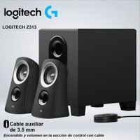 PARLANTES SUBWOOFER LOGITECH Z313 AUDIO VARIADO INSTALACION SENCILLA