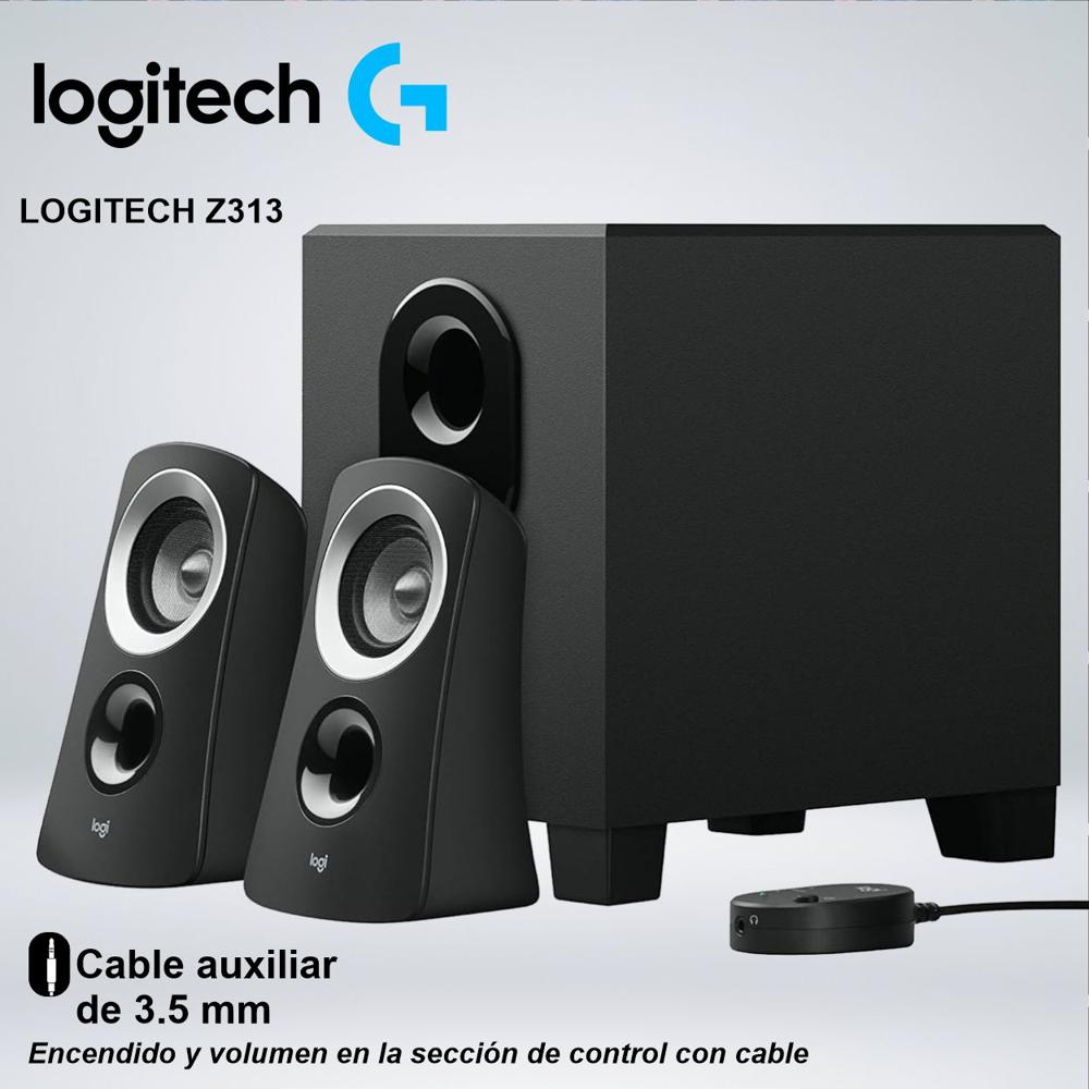 PARLANTES SUBWOOFER LOGITECH Z313 AUDIO VARIADO INSTALACION SENCILLA