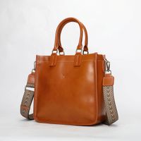 Cartera De Cuero Vacuno Diseño Moderno 77175 Marrón