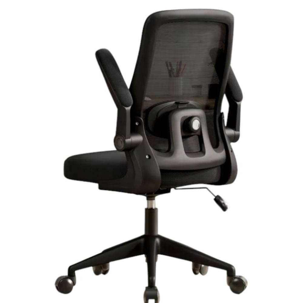 Silla de Oficina con Respaldo Ergonómico de Malla Negro