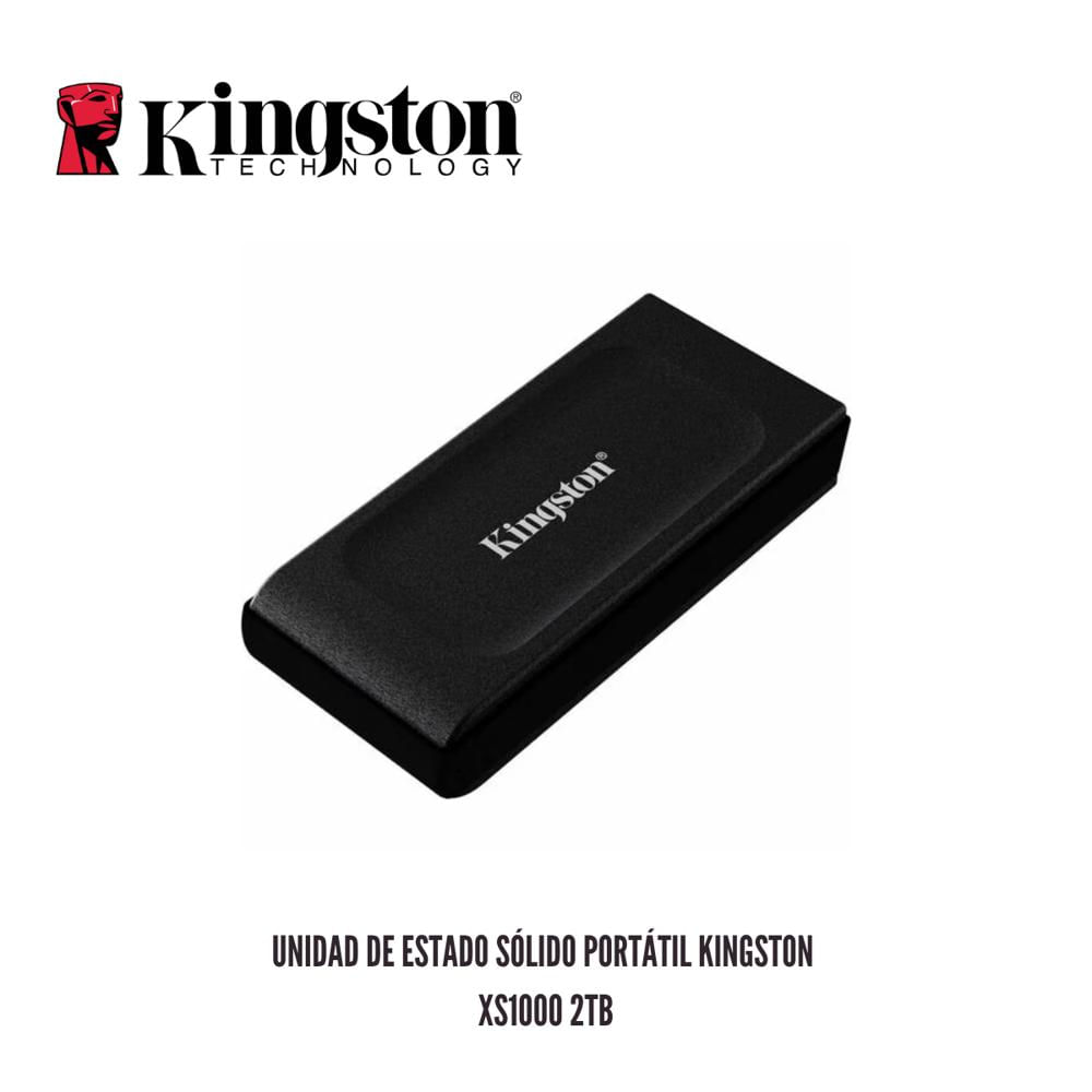UNIDAD DE ESTADO SOLIDO PORTATIL KINGSTON XS1000 SXS1000-2000G 2TB USB 3.2 GEN 2