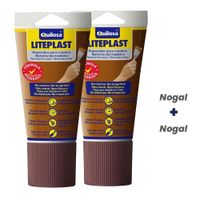 Pack Duo de Masilla Quilosa Liteplast Madera Tubo 150ML  Nogal