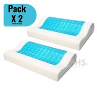 Almohada Viscoelástica Memory Foam con GEL x2 unidades