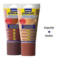 Pack Duo de Masilla Quilosa Liteplast Madera Tubo 150ML Sapelly y  Roble
