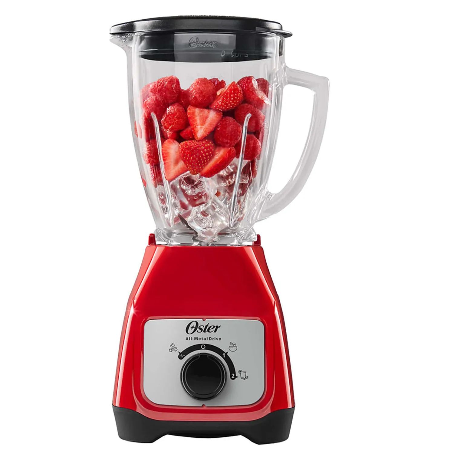 Oster Licuadora Roja 1.5 L 2 Velocidades  BLSTKAGRRD Perilla
