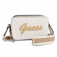 MINI CROSSBODY GUESS MONOGRAFIADO BLANCO CARRARA
