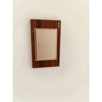 INTERRUPTOR SIMPLE TECLON ANCHON ACABADO EN MADERA 10A-250V