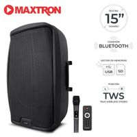 Parlante Semi Profesional Maxtron MX 1503AC Master Boufer 15"" USB BT TWS