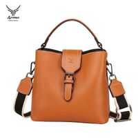 Cartera De Cuero Vacuno Diseño Moderno 6021 Marrón