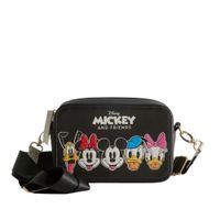 BOLSO BANDOLERA DISNEY AMIGOS DE MICKEY MOUSE NEGRO