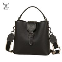 Cartera De Cuero Vacuno Diseño Moderno 6021 Negro
