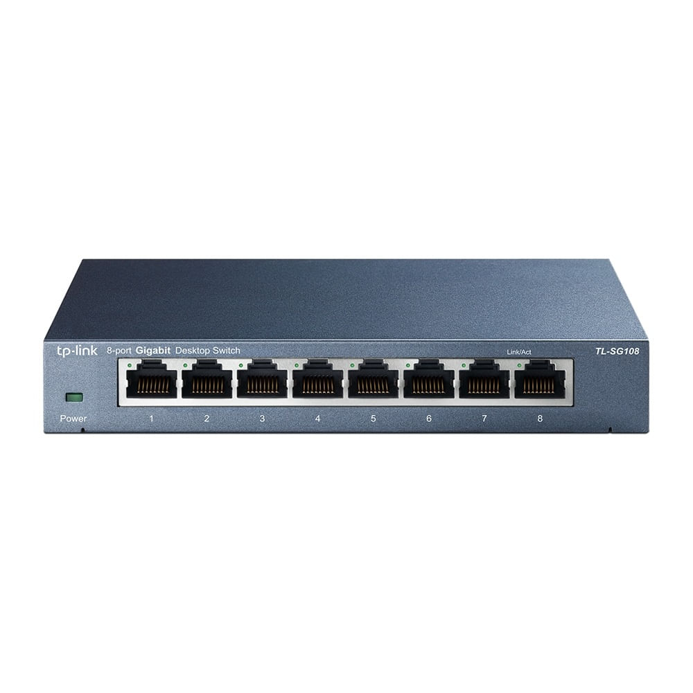 Switch TP-Link TL-SG108 de 8 Puertos Gigabit Desktop - Negro