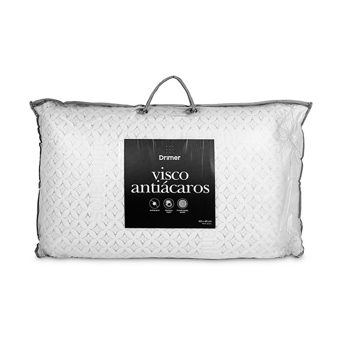 Almohada Drimer Visco Antiacaros 60x40cm Promart