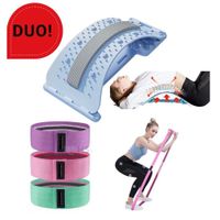 DUO Bandas de Resistencia de Piernas y Glúteos + Soporte Lumbar