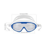 Lentes de Natación Antiempañante con Protección UV y Tapones de Oído- azul