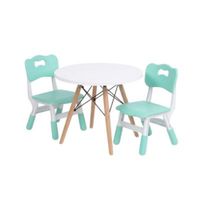 PACK de 2 Sillas Grecia KIDs Verde   + Mesa Modelo Sofia niño