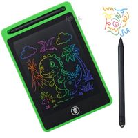 Pizarra Digital con Lápiz LCD Reutilizable Para Niños, Color Verde de 8.5
