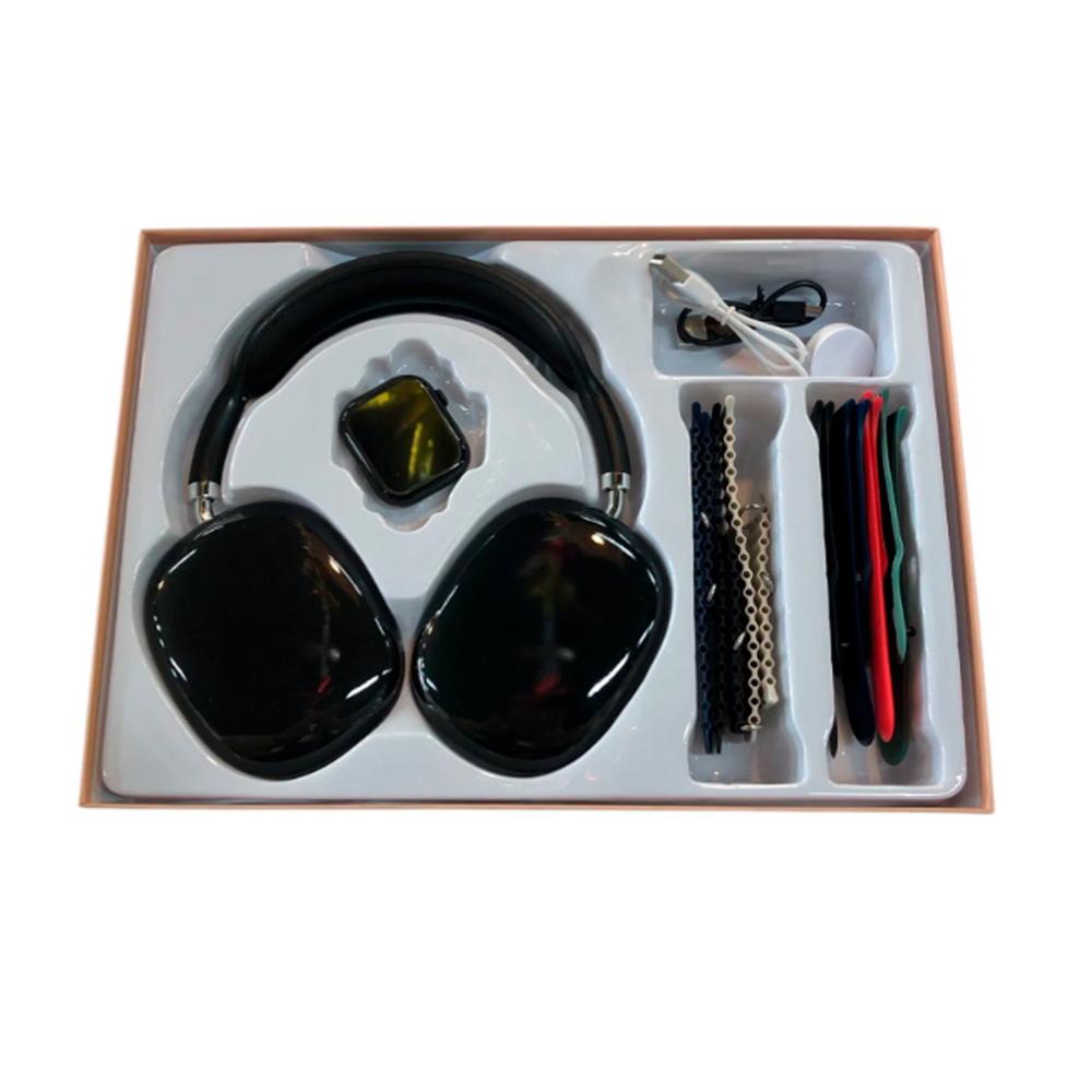 Kit reloj Smartwatch con 7 mallas con Auriculares inalámbricos vincha