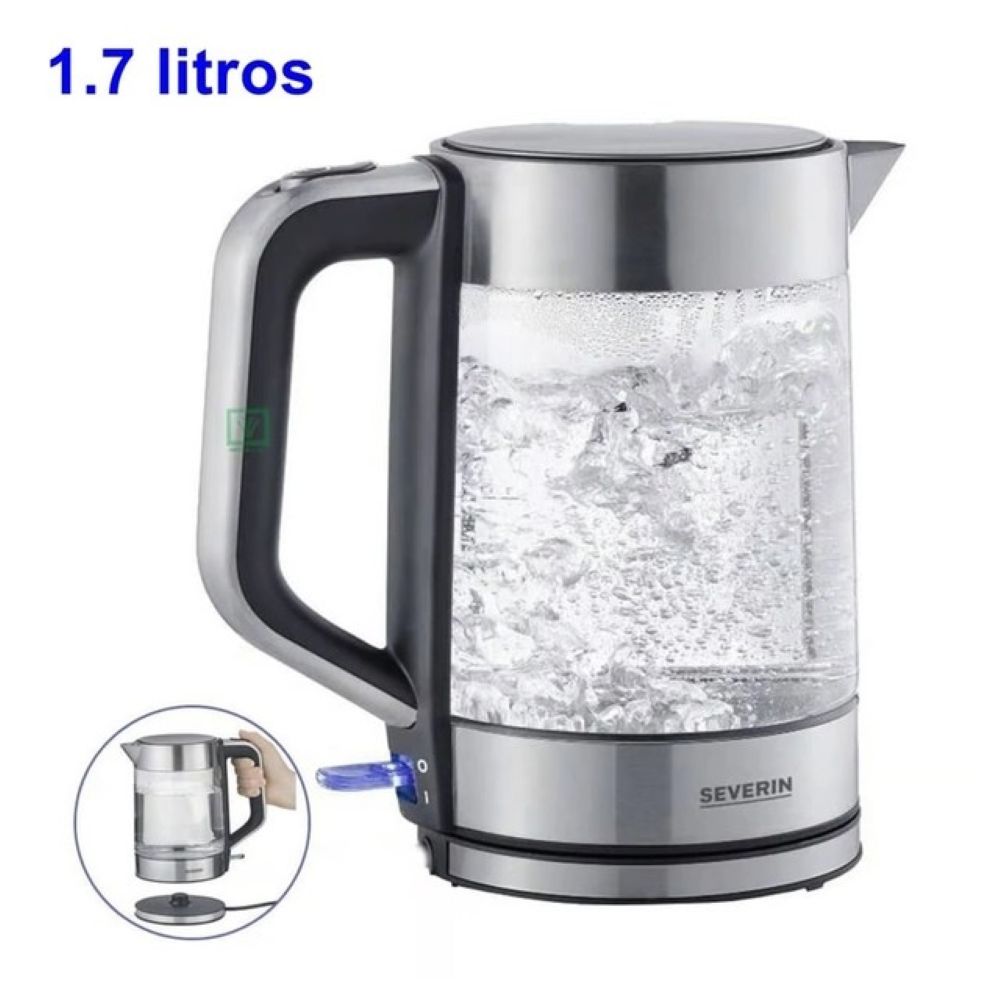 Severin hervidor de agua de cristal 1.7LT WK3420