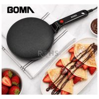 Crepera Eléctrica Boma 650W Antiadherente 20cm Para Crepes Panqueques Portátil Uso Cocina