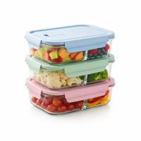 Taper con División 700ml Pack 3 para Organizar Alimentos