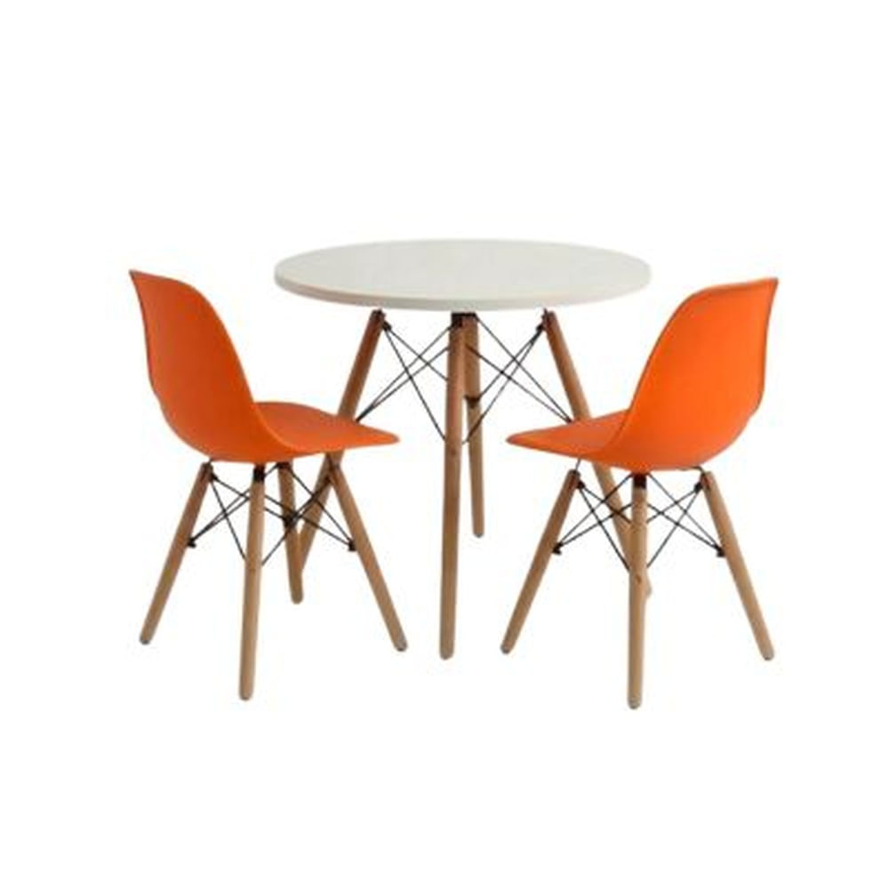 PACK de 2 Sillas Sofia Niño Naranja + Mesa Modelo Sofia niño