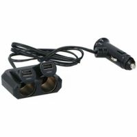 Cargador USB Cigarrera Doble Divisor 12-24V 48A 2x Cigarrera  2x USB