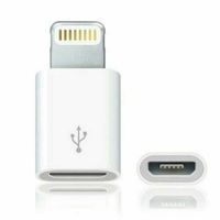 2 Adaptadores Entrada V8 a Iphone Convertidor Micro USB  A Iphone 8Pin