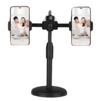 Soporte Universal Para 2 Celular Extensible Y Giratorio  con Base