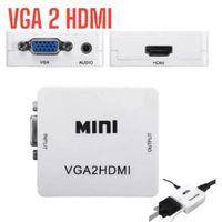 Mini Convertidor Audio y Video VGA2HDMI VGA a HDMI Monitor DVD PC a TV