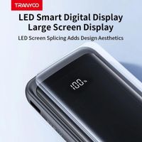 Tranyoo Power Bank 10000mAh con 4 Cables Lightning Tipo-C Carga Rápida