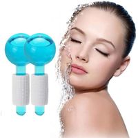 Ice Globes Faciales Masajeador de Frío - Esferas para Reducir Poros y Ojeras