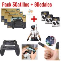Pack 3Gatillos W11 Controlador Gamepad PUBG Joystick y 6Dedales