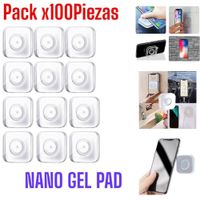 Pack x 100piezas Nano Gel Pad Adhesivo Doble Soporte Antideslizante
