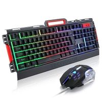 Set Gamer RGB K33 Teclado y Mouse Retroiluminado para PC