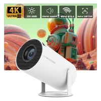Proyector LED Portátil HY300 HDMI Android 4K Full HD 720P