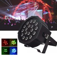 Tacho Protón DJ 18 LEDs Luz Rítmica Multicolor con Soporte para Fiestas