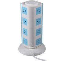Torre Enchufe Tomacorriente Extesion Multiple 4 Pisos y Puertos USB 2A