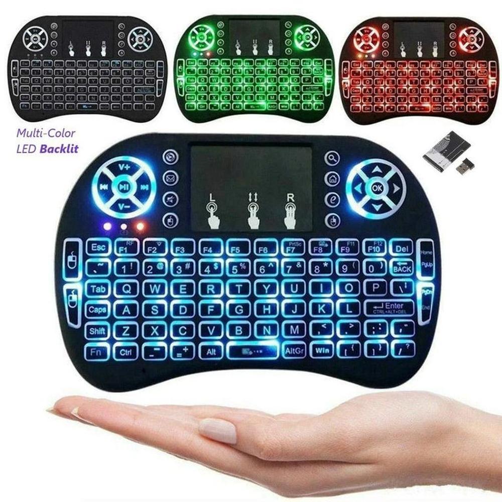 Teclado Inalámbrico RGB Touchpad Keyboard Para Smart TV