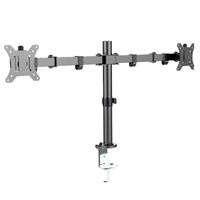 Rack para Doble Monitor Giratorio y Ajustable - Soporte Ergonómico para 2 Pantallas