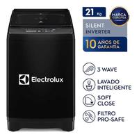 Lavadora Inverter 21 Kilos Negro Electrolux EWIJ21F2XSYB