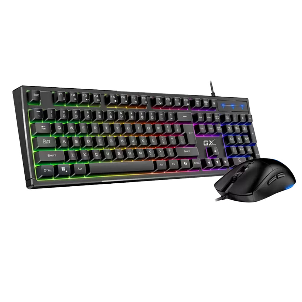Teclado y Mouse Gamer Genius GX Scorpion KM-GX6 RGB Alámbrico AI Copilot Gaming 31330010401