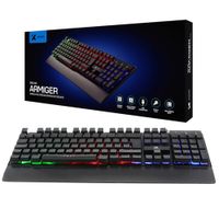 Teclado Gamer Xtech XTK-510S USB Iluminación LED Multicolor 105 Teclas Español Ergonómico Gaming